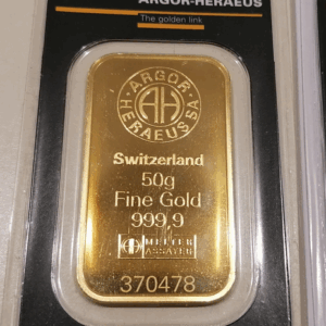 Goldbarren - 50 g (Argor-Heraeus)